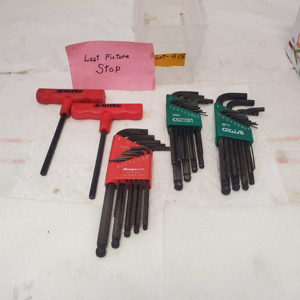Lot of 5 Snap-on Allen T Handle Allen Hex Wrench & Hex Wrench Set LOT-415
