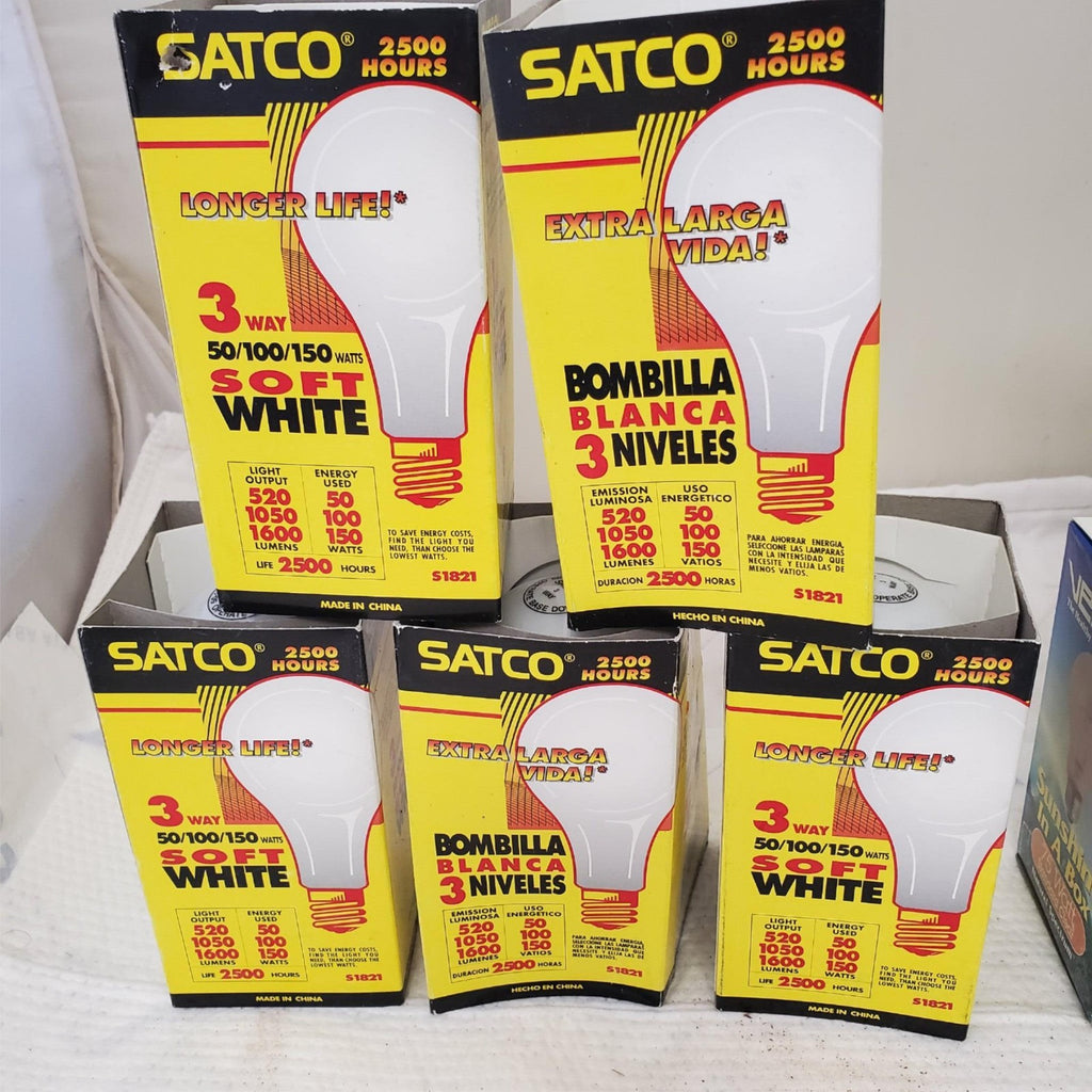 Lot of SATCO & VARILUX Assorted Light Bulbs
