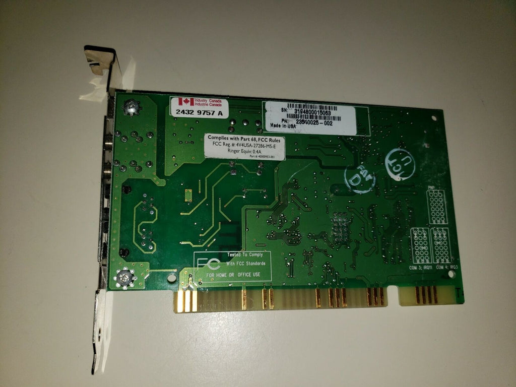 Diamond Multimedia Supra ISA 56K Modem - 23540025-002