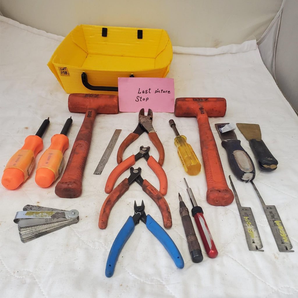 Lot of Assorted Wooden Hammer, Pilers, Various Drivers & other Hand Tools LOT 17