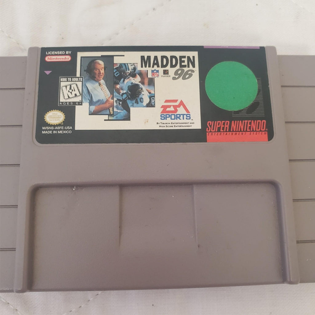 Super Nintendo Entertainment System Madden NFL 96 Video Game