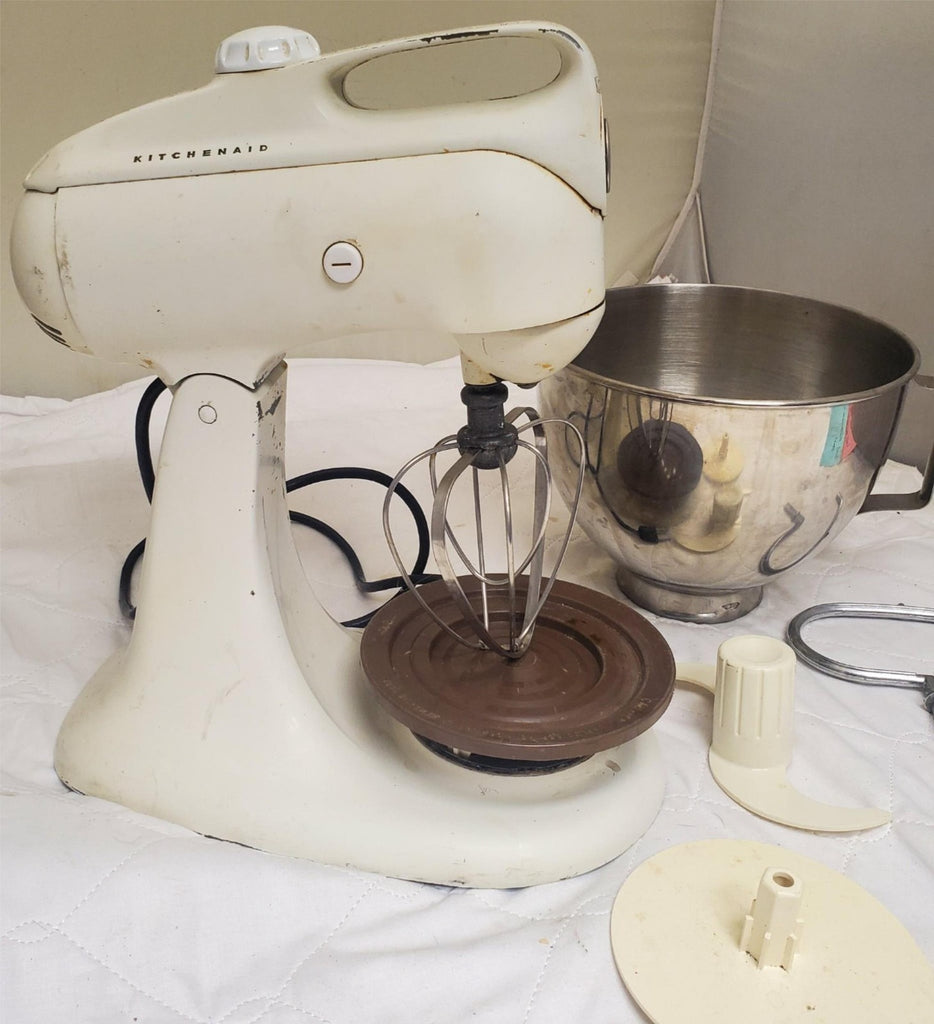 Vintage KitchenAid 3-C Stand Mixer Hobart with Attachments