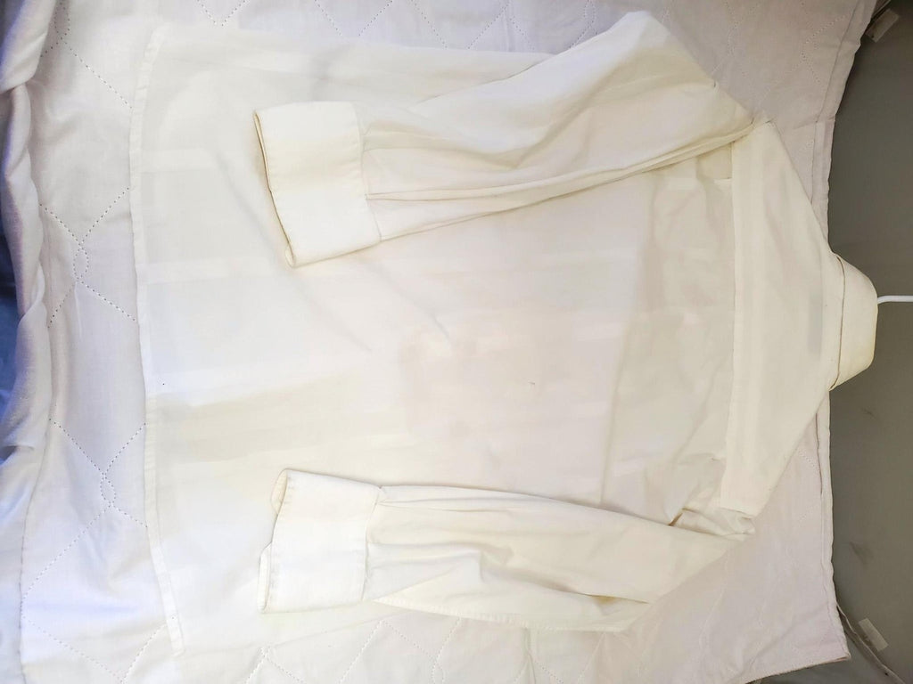 Perry Ellis White Men's Long Sleeve Dress Shirt
