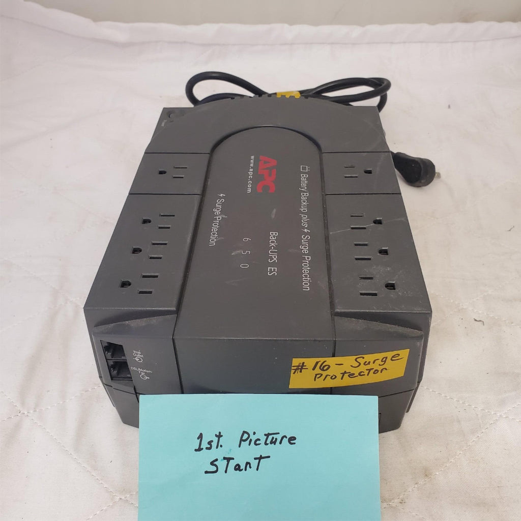 APC Back Up UPS ES 650 120V BE650R Surge Protected #16 (NO BATTERY INCLUDED)
