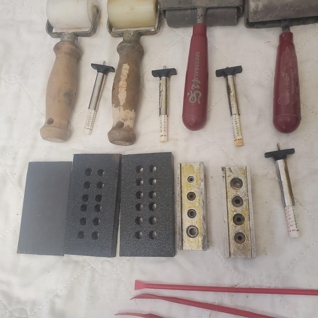 Mixed Crafting Tools Rollers, Clamps, Hole Punches, Digital Gauge & More LOT-904