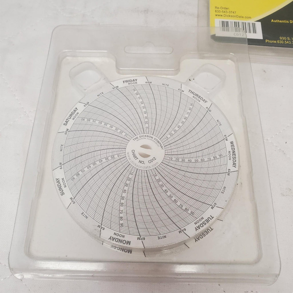 Lot of 3 Dickson 4 Inch Day Time Charts