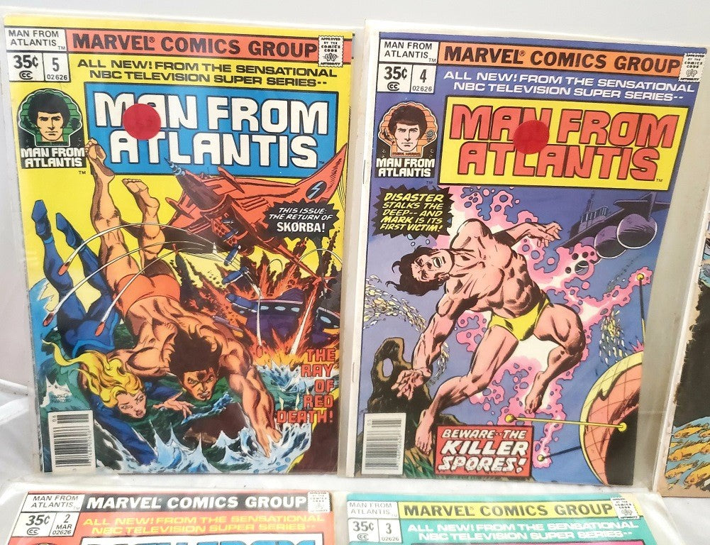 Aquaman The Trail of the Ring and Marvel Comics Group Marvel Man From Atlantis