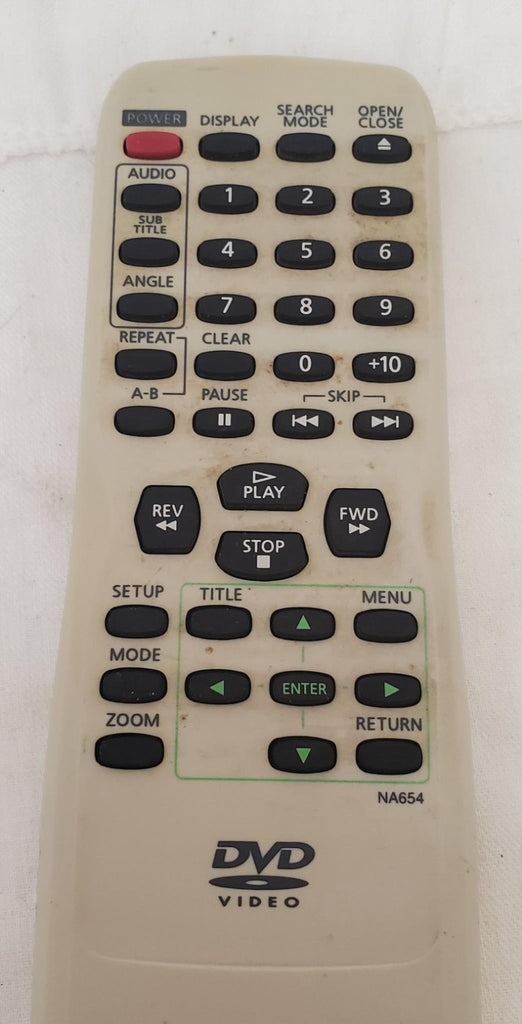 DVD NA654 Video Remote Control