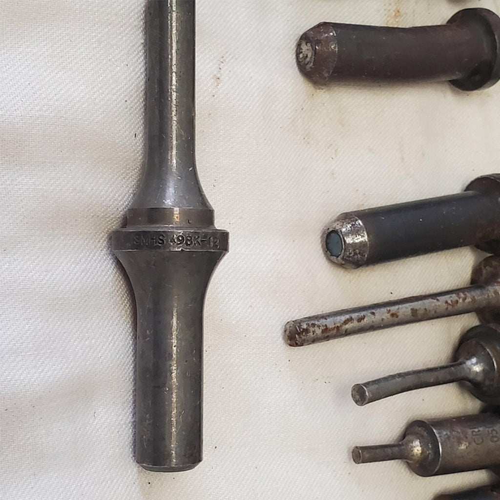Lot of Rivet Set 5/32" & other Universal Straight for Shank Rivet Gun LOT 463