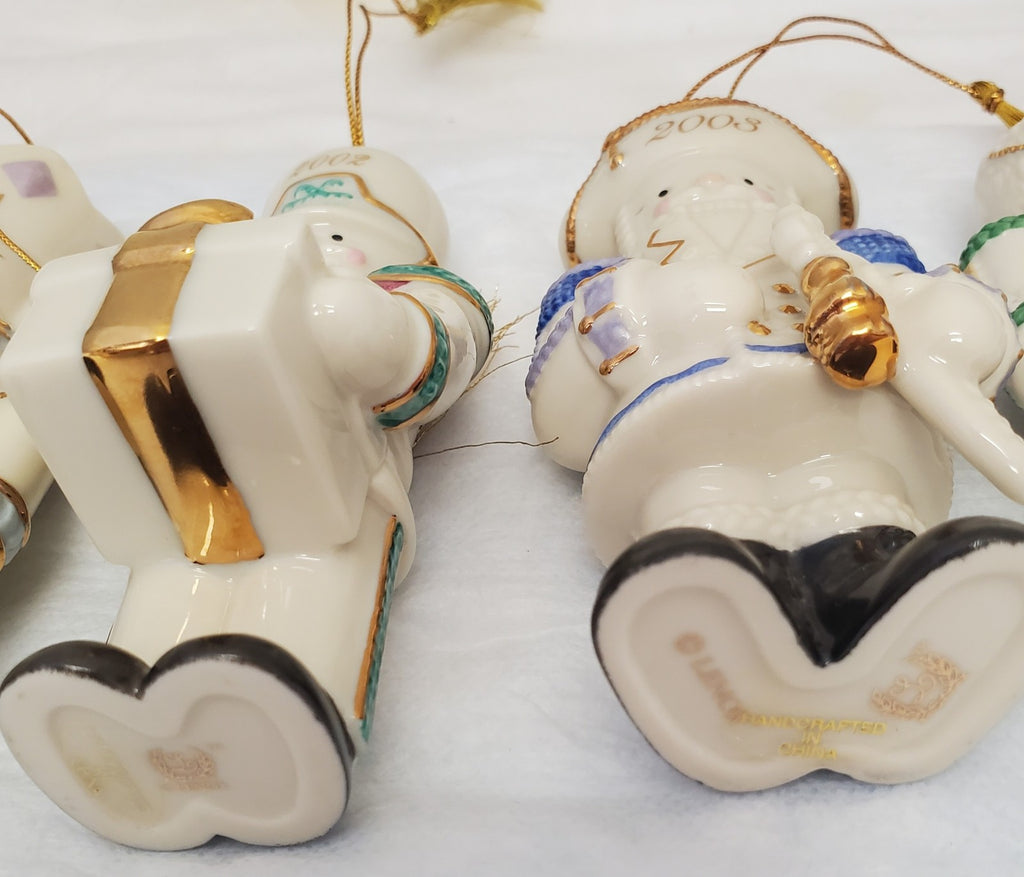 Lot of 5 Lenox Nutcracker Ornaments Set Holiday Figurines 2000–2004 Festive