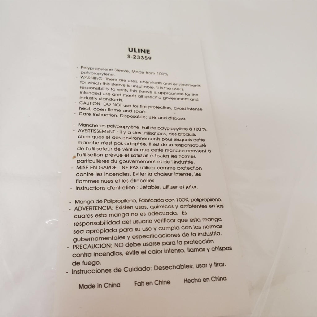 Used ULINE Protective Clothing Economy 18" Sleeve S-23359 Box