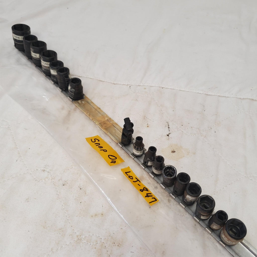 Lot of 17 Snap-on Shallow Impact Socket Set LOT-847
