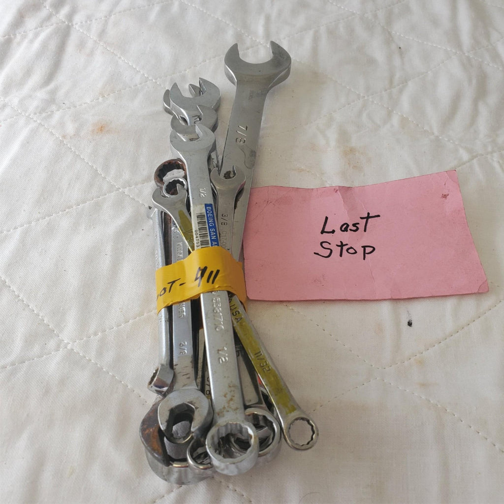 11 Pcs 12 Point SAE Combination Wrench Set - Lot 411