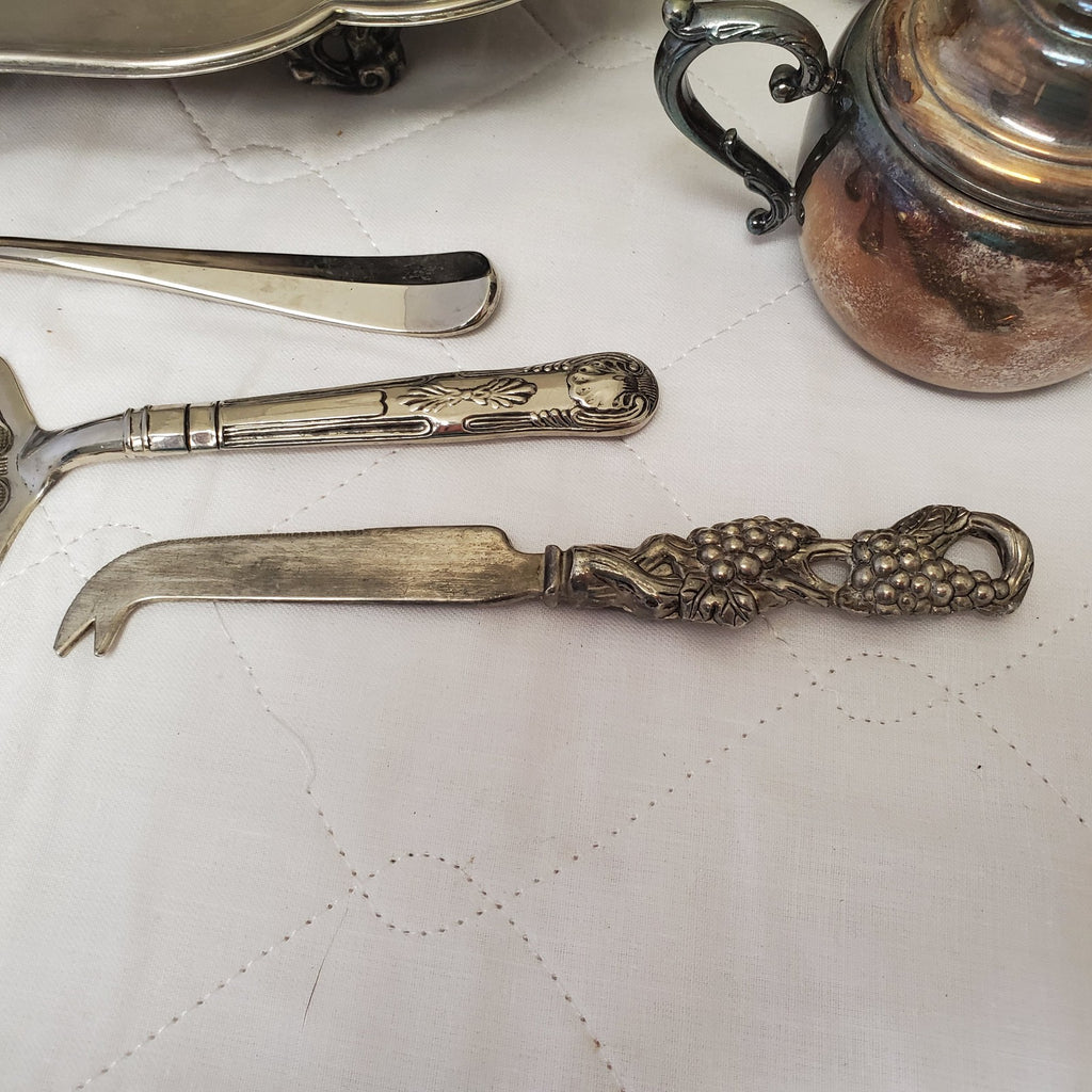 Vintage Silverplate Gravy Serving Boat Tray Dish