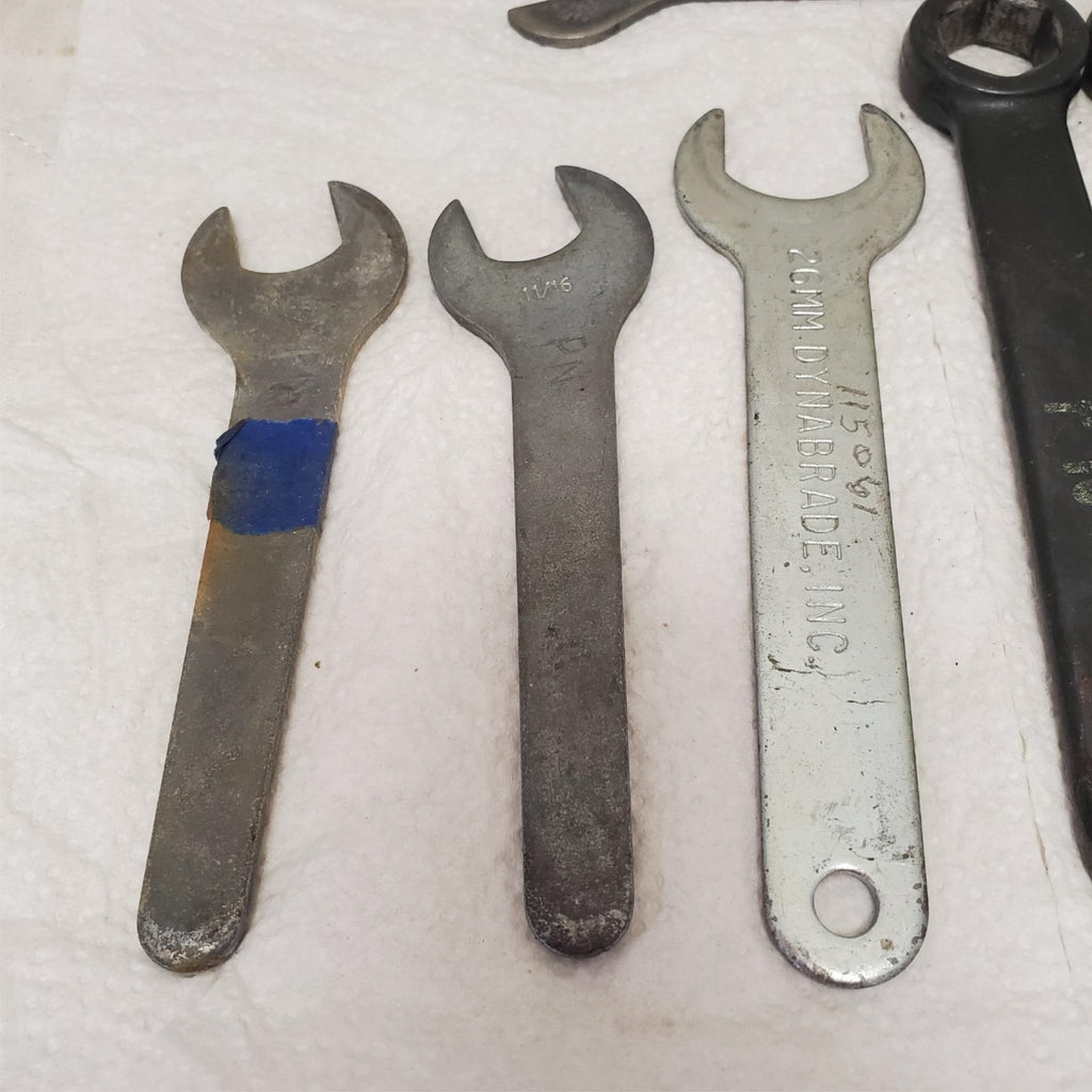 Lot of 9 Assorted Open End and Box End Wrenches LOT-920