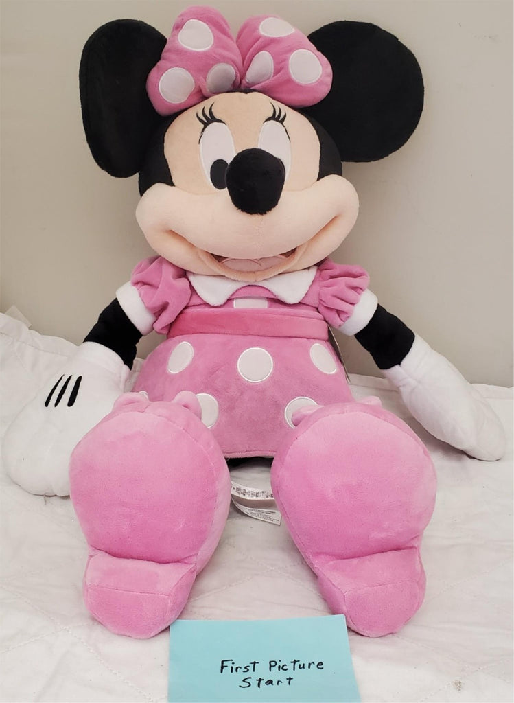 Disney Store Minnie Mouse Plush Pink Polka Dots Doll