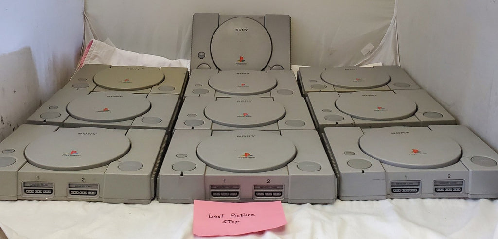 Lot of 10 Sony Play Station 1 Consoles For Parts #1
