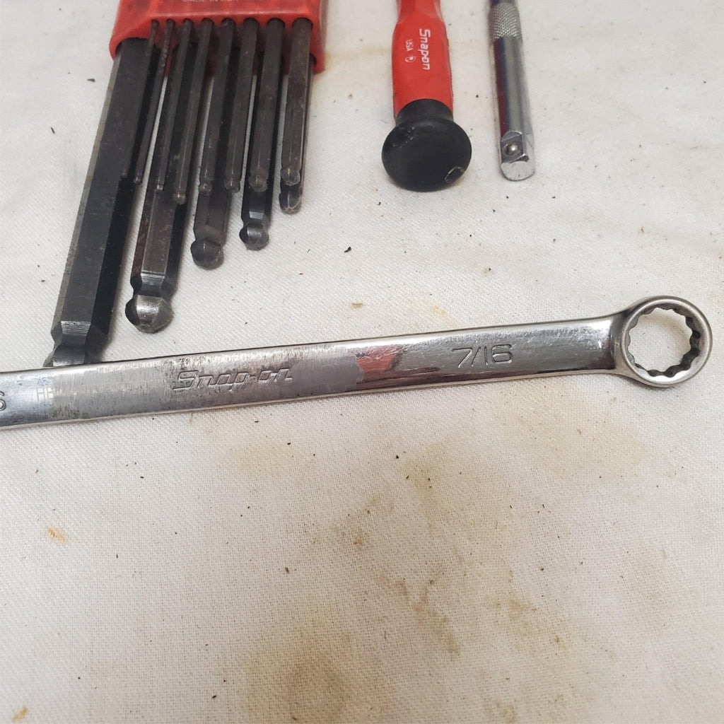 Lot of Snap On Hand Tools Screwdriver Sockets Wrench Hex Key Set Lot-51