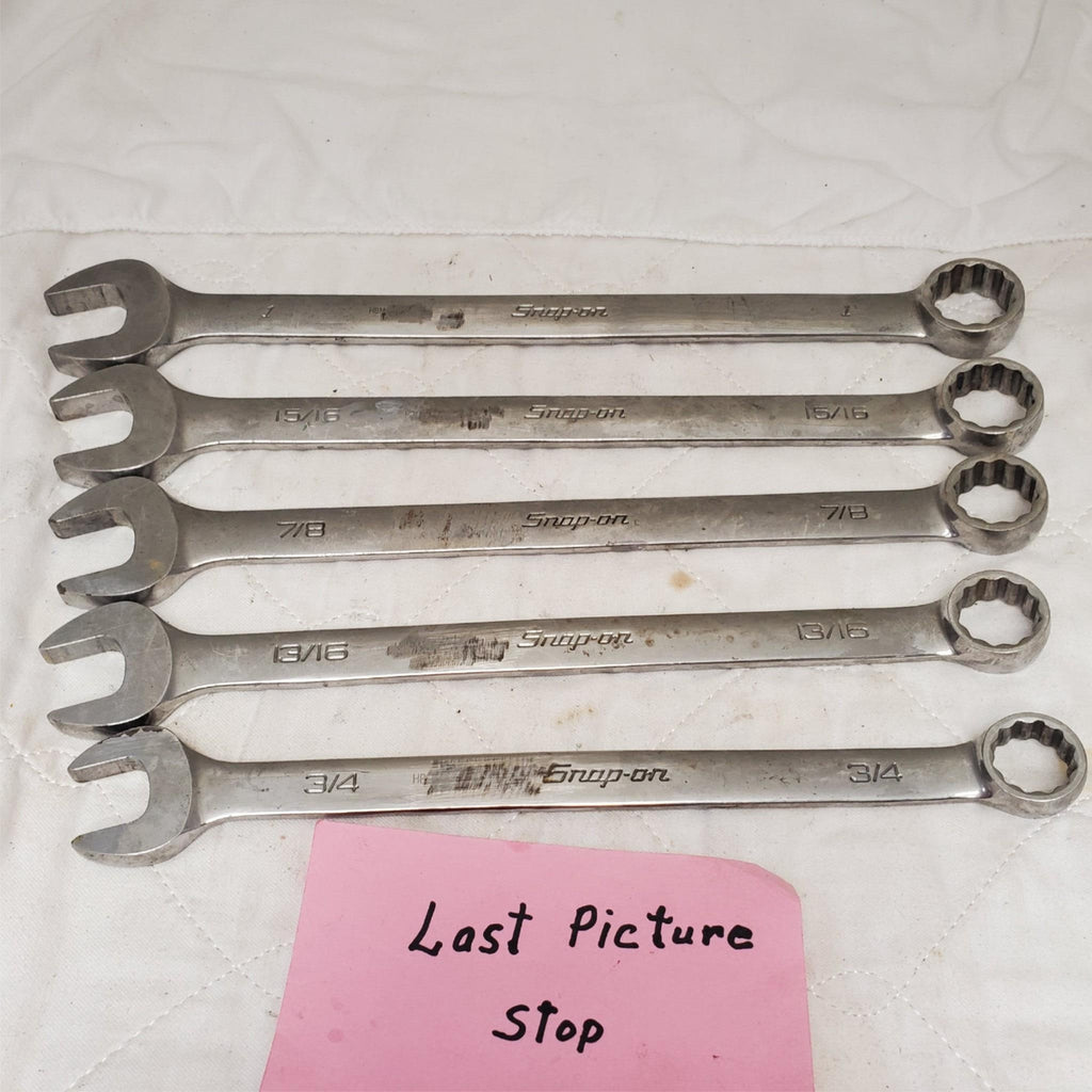 Lot of 5 Snap-On Combination Box Wrenches Set LOT-829