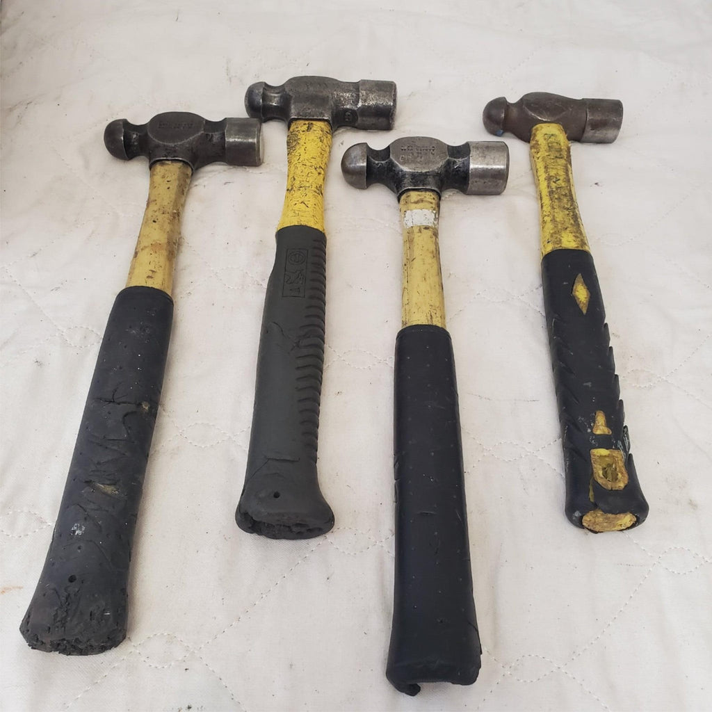 Lot of 4 Blue Point, Stanley & Others Brands Ball Peen Fiberglass Hammer LOT-527