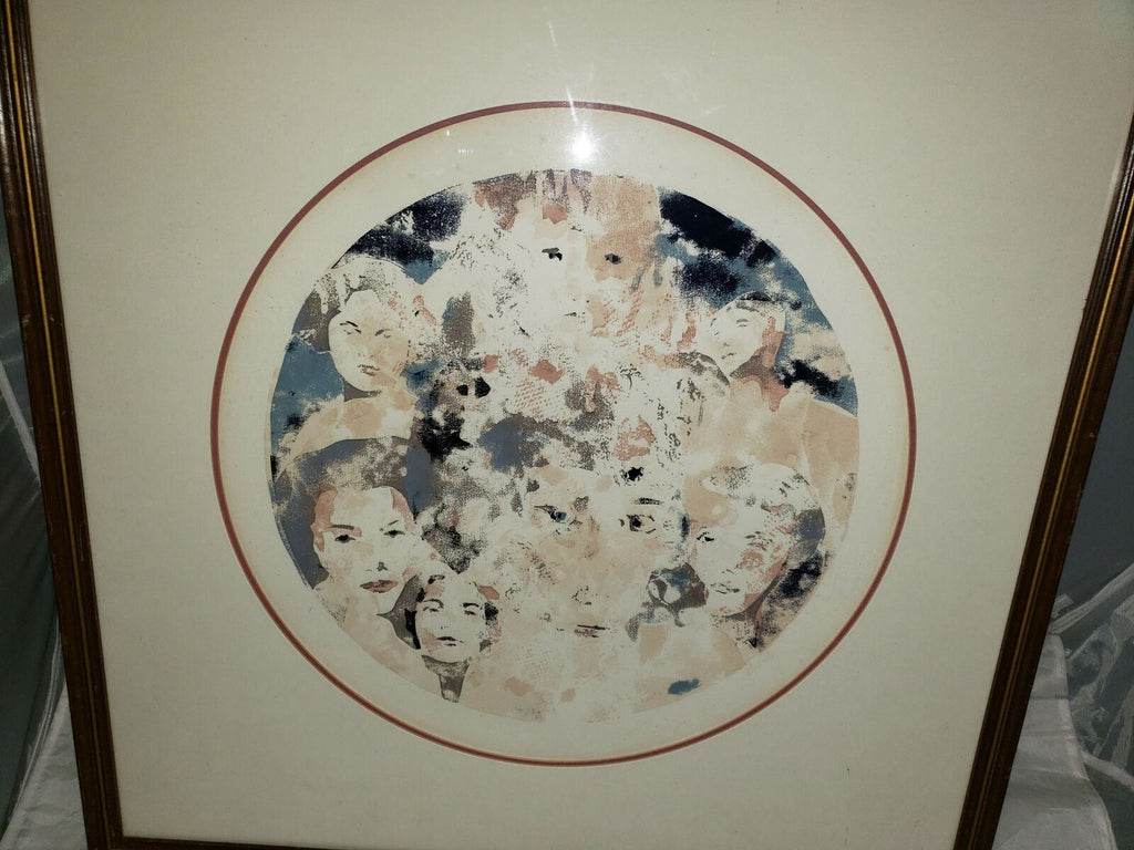 Used Faces print Framed By Artist James