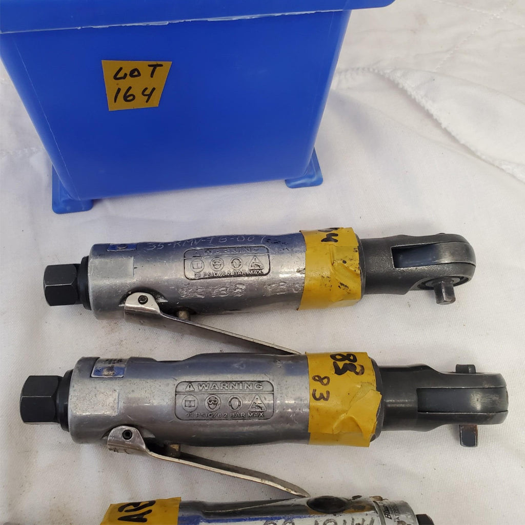Lot of 3 Assoretd Heavy Duty Pneumatic Air Ratchet Wrench  LOT-164
