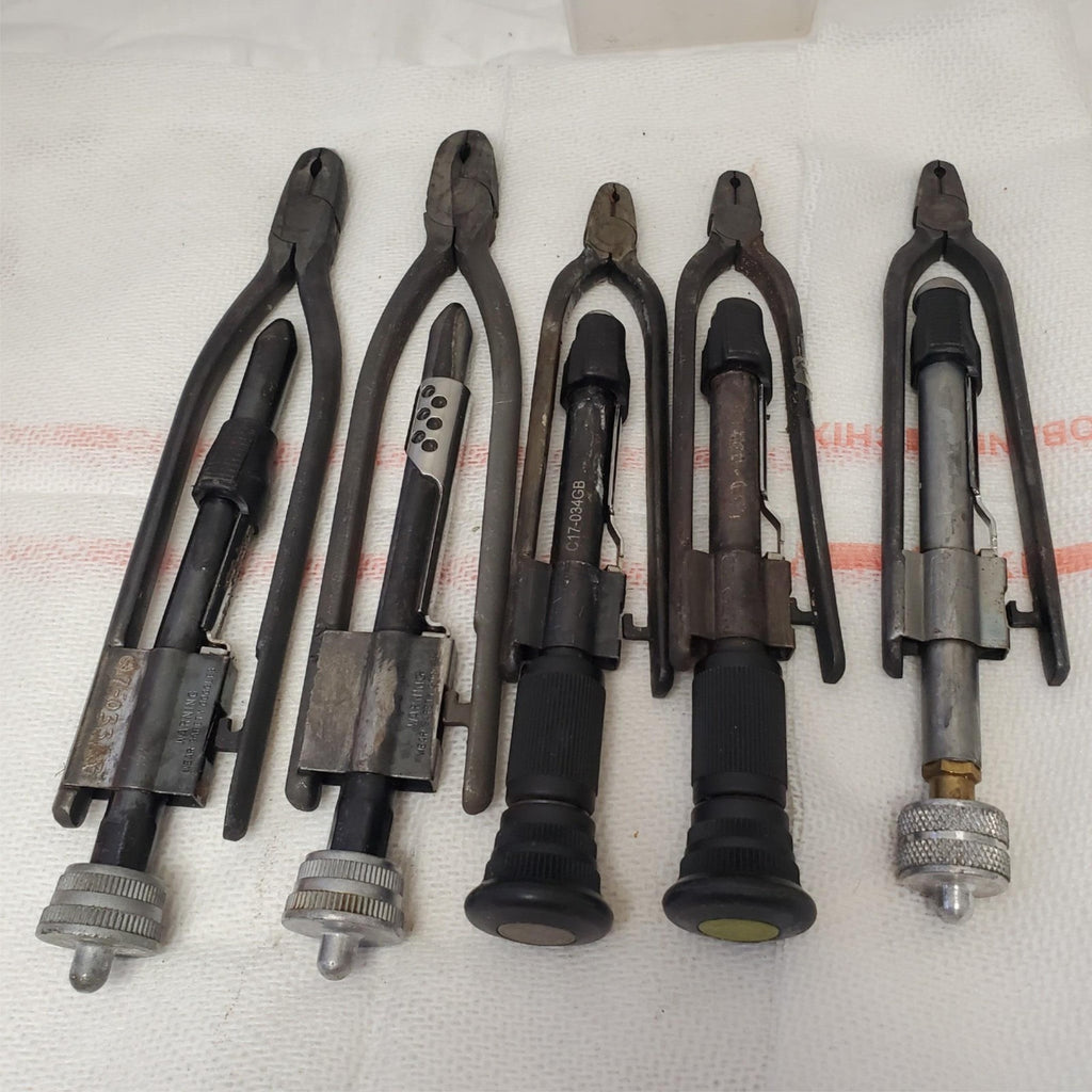 Lot of 5 Assorted Safety Wire Pliers Hand Tools LOT-309