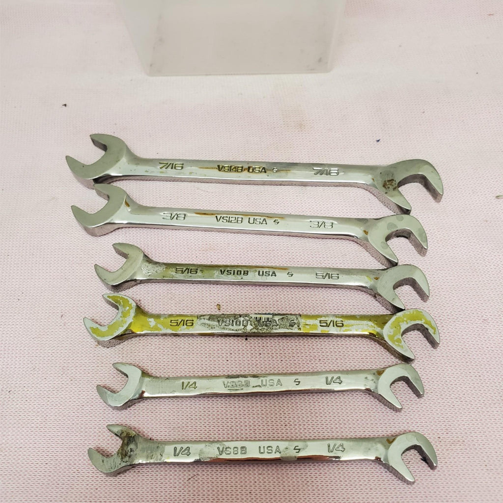 Lot of 6 Snap-on 4-Way Angle Head Open-End Wrench Set LOT- 779