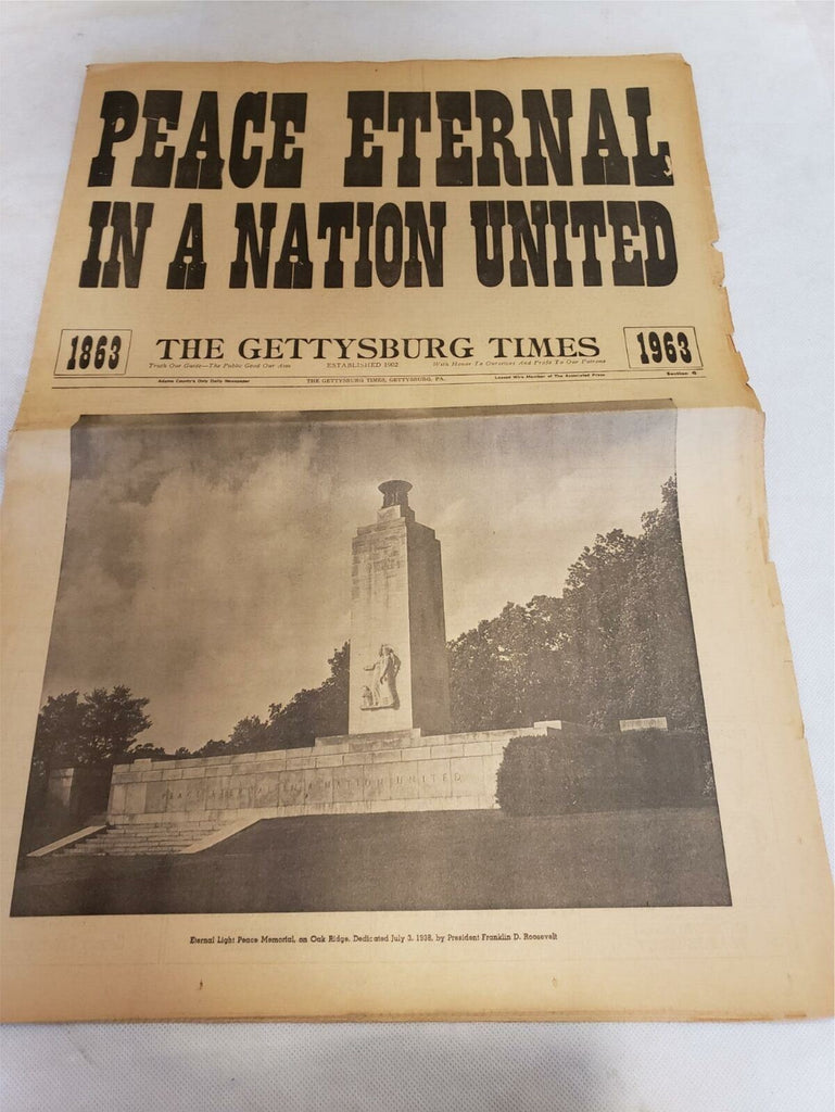 Lot of 7 Civil War Gettysburg A Mothers Sacrifice, Peace & Unity, Lee Newspaper