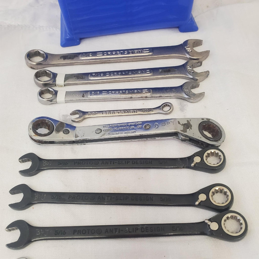 Lot of 11 Assoretd Open End & Reversible Box Wrench LOT-91