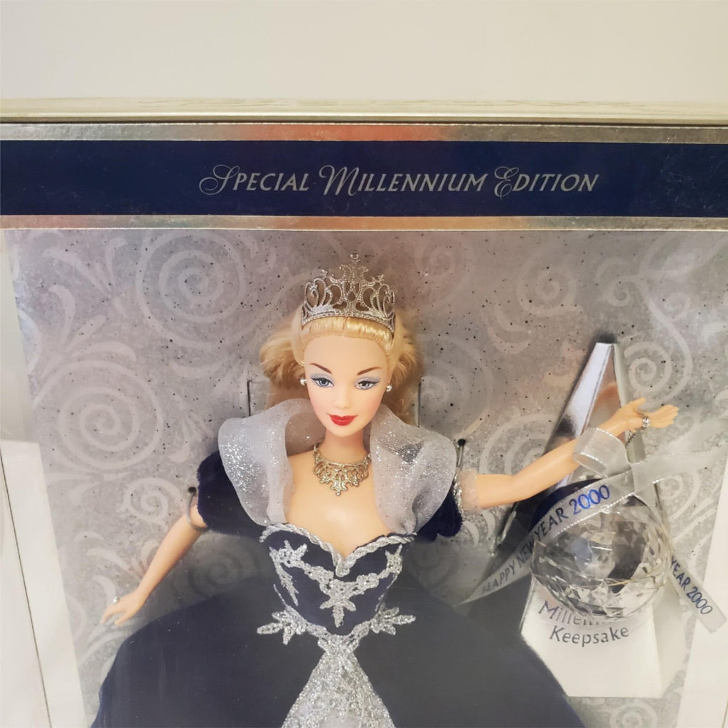 Barbie 1999 - Millennium Princess Barbie Doll - Mattel Blonde Blue Velvet Dress