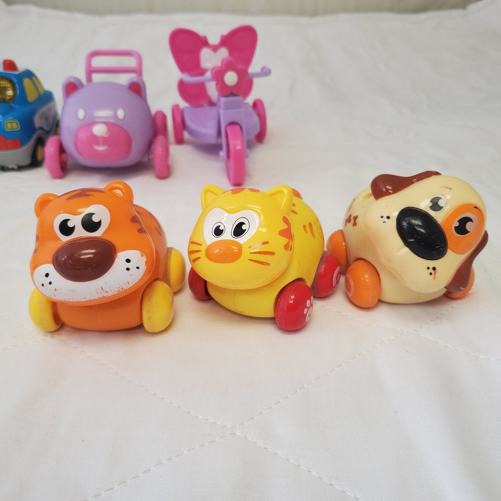 Lot of Assorted Vtech Go Go Smart Car Police Car & Other Toy Cars