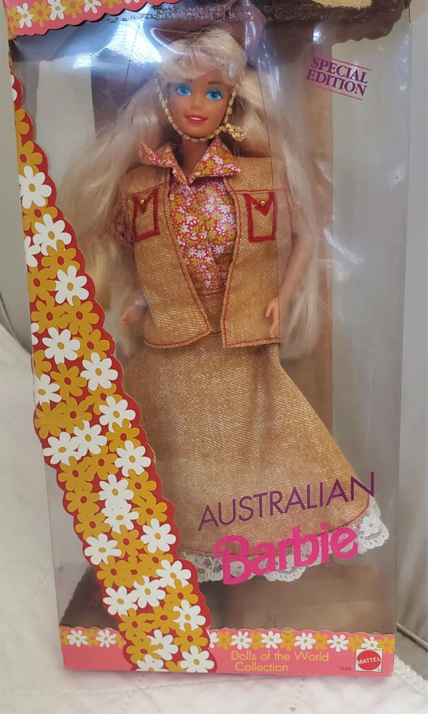 1992 Mattel Special Edition Dolls Of The World Collection Australian Barbie Doll