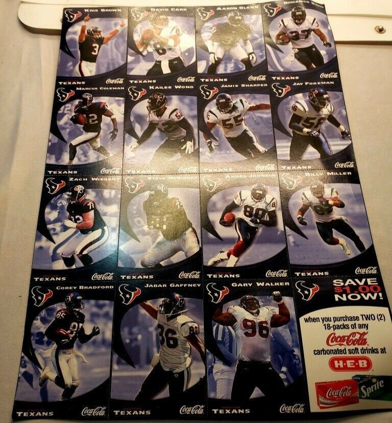 Lot of Houston Texans NFL Sports Collectibles / Magazine Bonds Hits 600