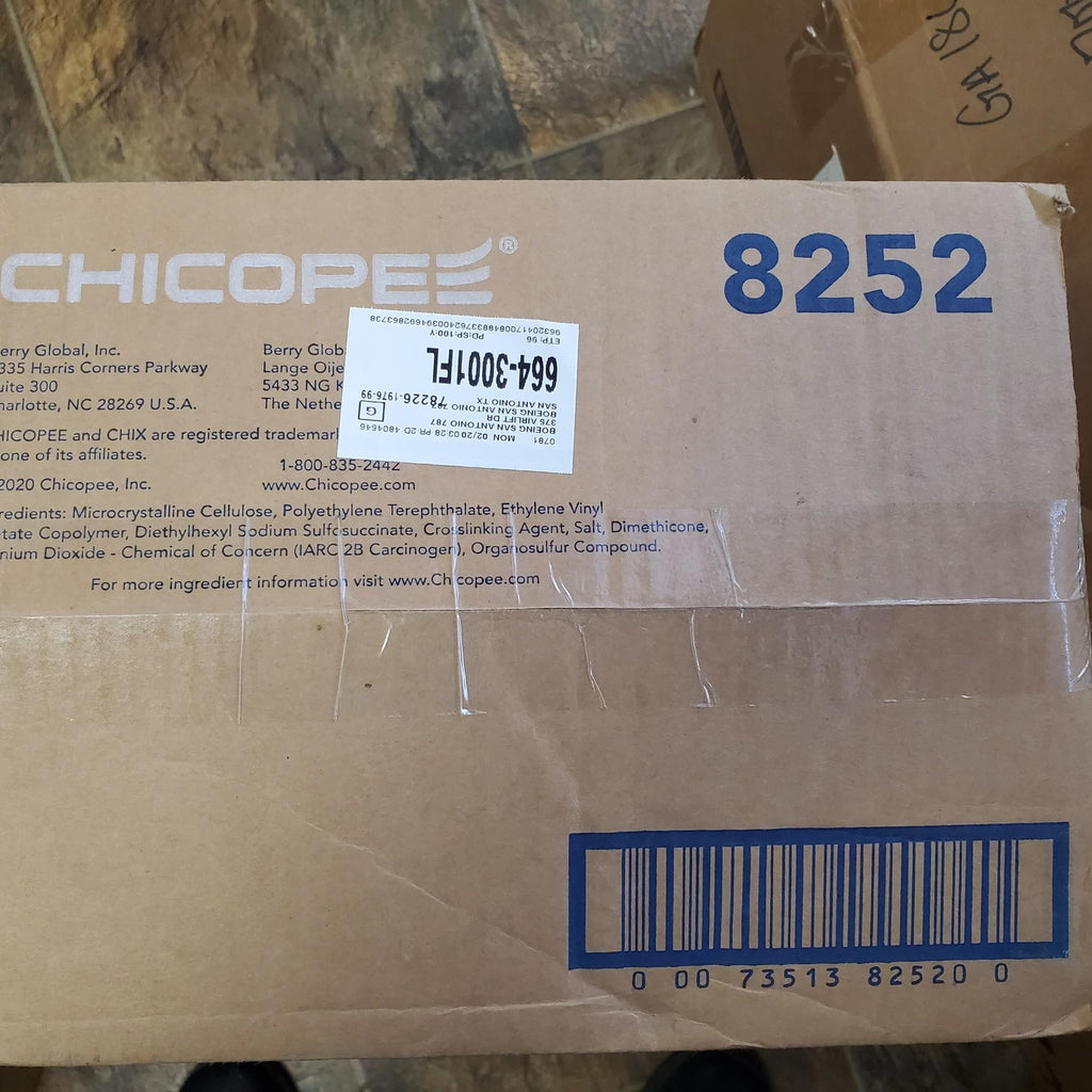 Chix 8252 Cotton Food Service Towels - WHT/RD (150/CT) New