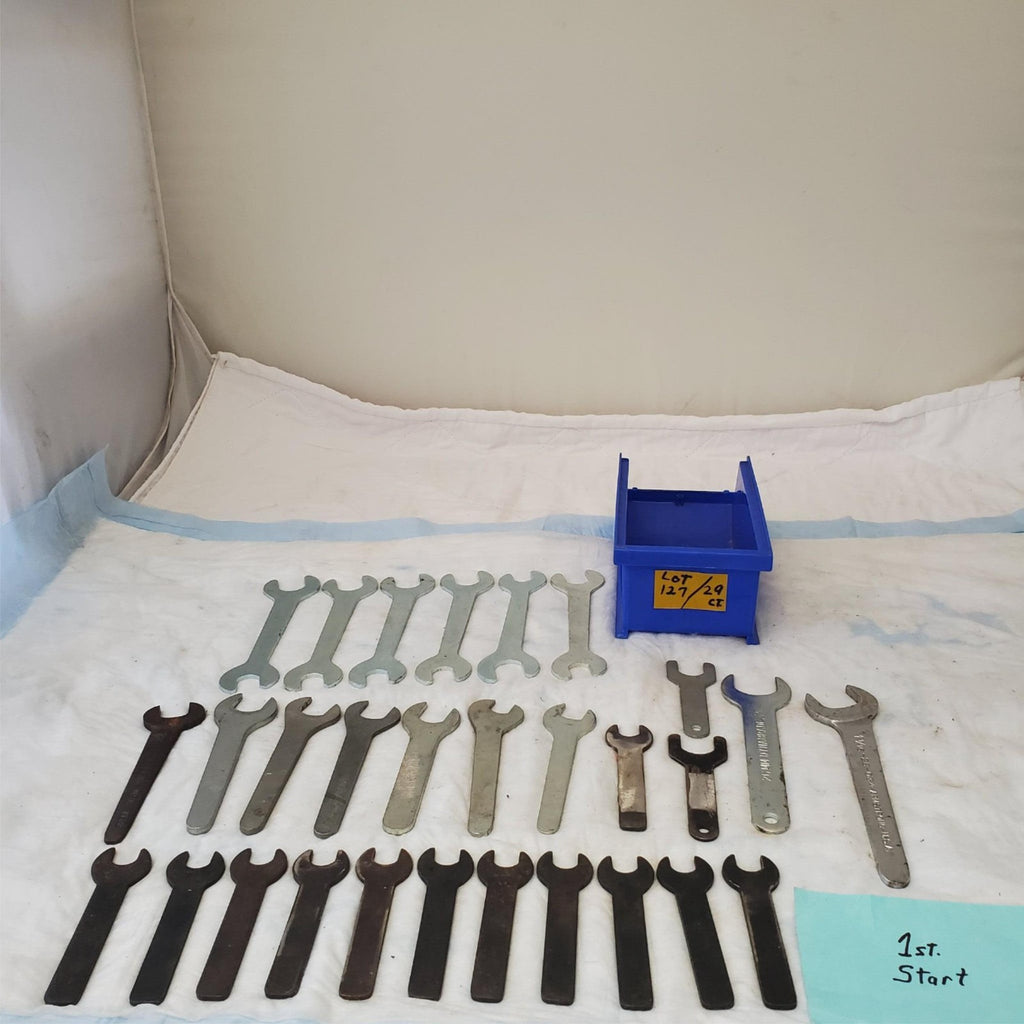 Mixed Lot of 29 Open Ended Wrench Spanner Machinist