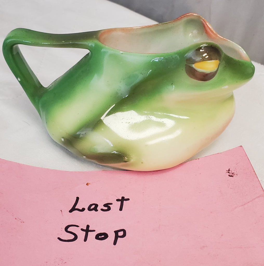 Antique Vintage Royal Bayreuth FROG Creamer Mug