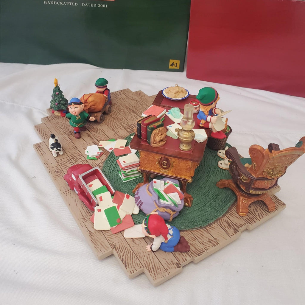 Hallmark Keepsake Ornaments Santa's Desk 2001 Studio Edition #1