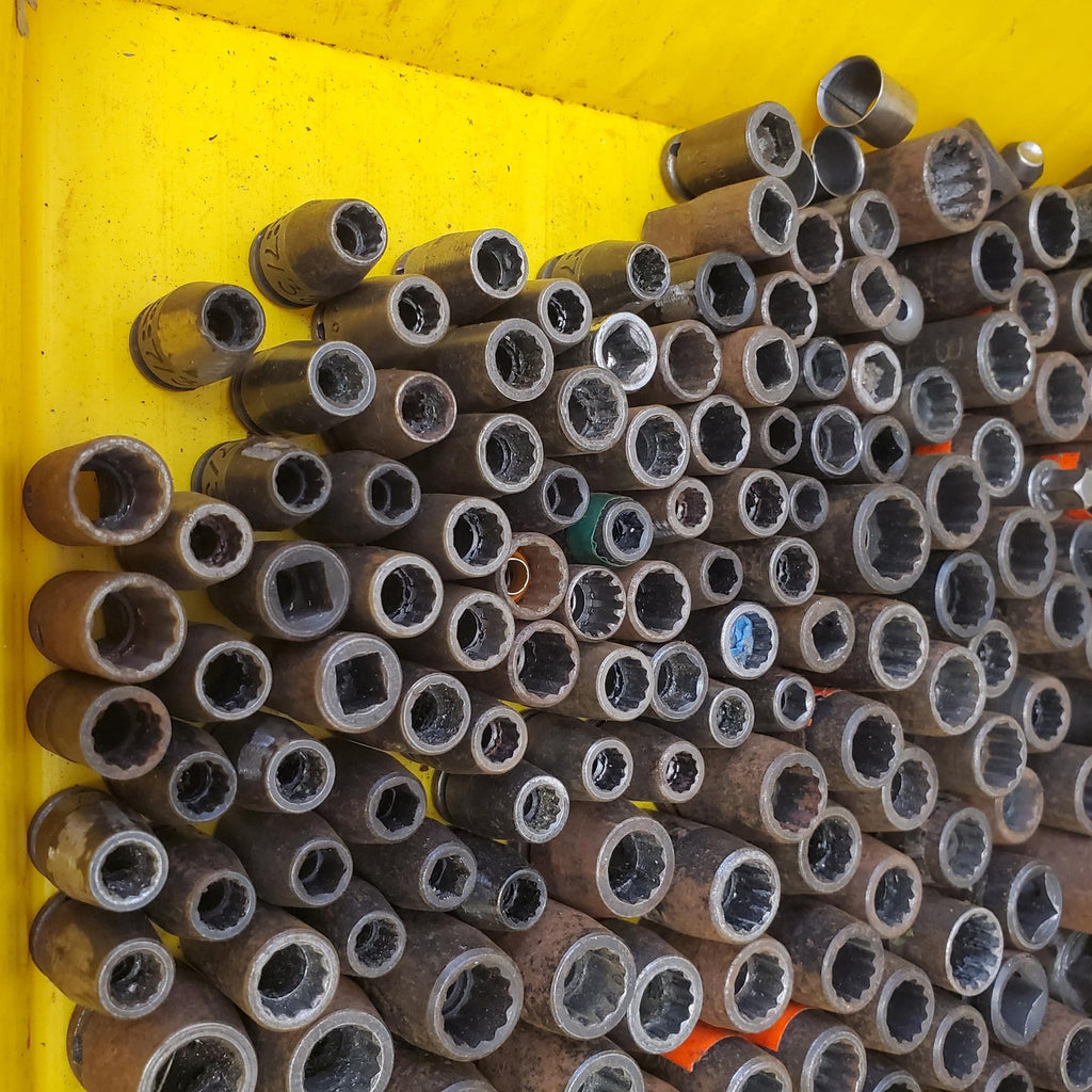 Vintage Lot of Socket 1/2 3/8 1/4 & Deep Socket Lot 120