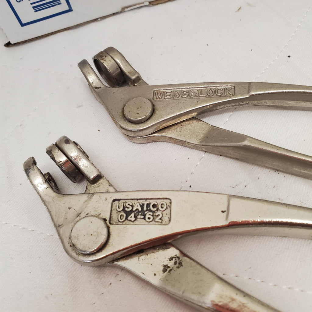 Lot of 4 Assorted USATCO Sheet Metal Fastener Pliers Set LOT-802