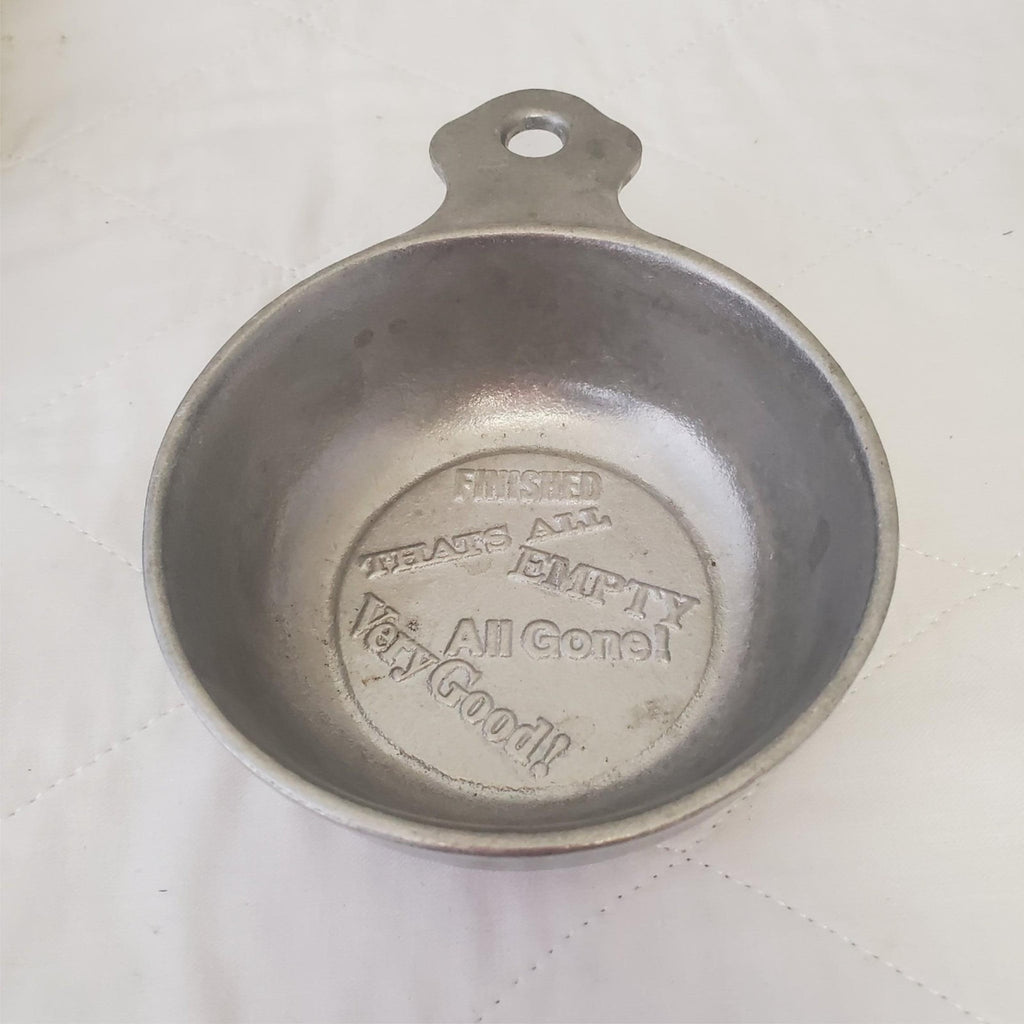Vintage Pewtarex Pewter Porridge Bowl