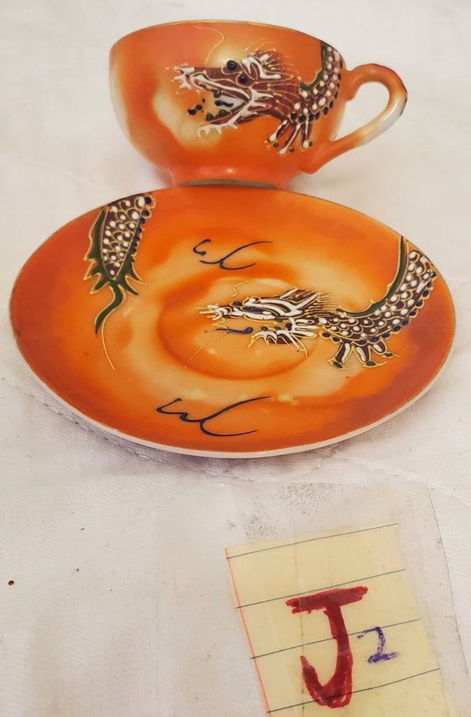 Lot of Vintage Niagara Falls Souvenir Japanese Style Miniature Cup Saucer & Vase