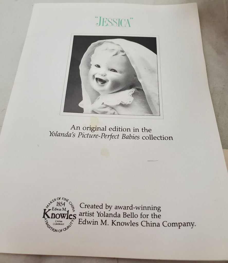 Edwin M Knowles Picture Perfect Babies Jessica Porcelain Doll by Yolanda Bello