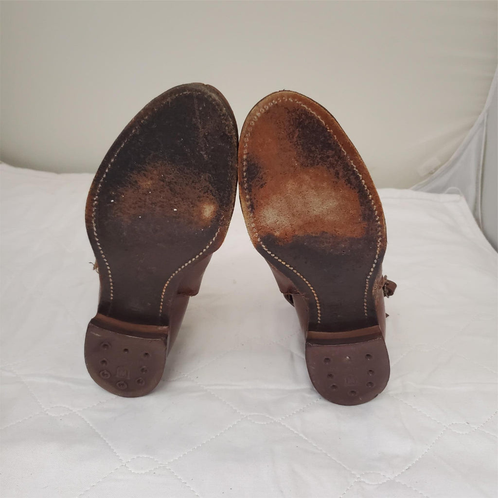 Vintage Woman's Windsor Dark Brown Real Leather Boots 6.5