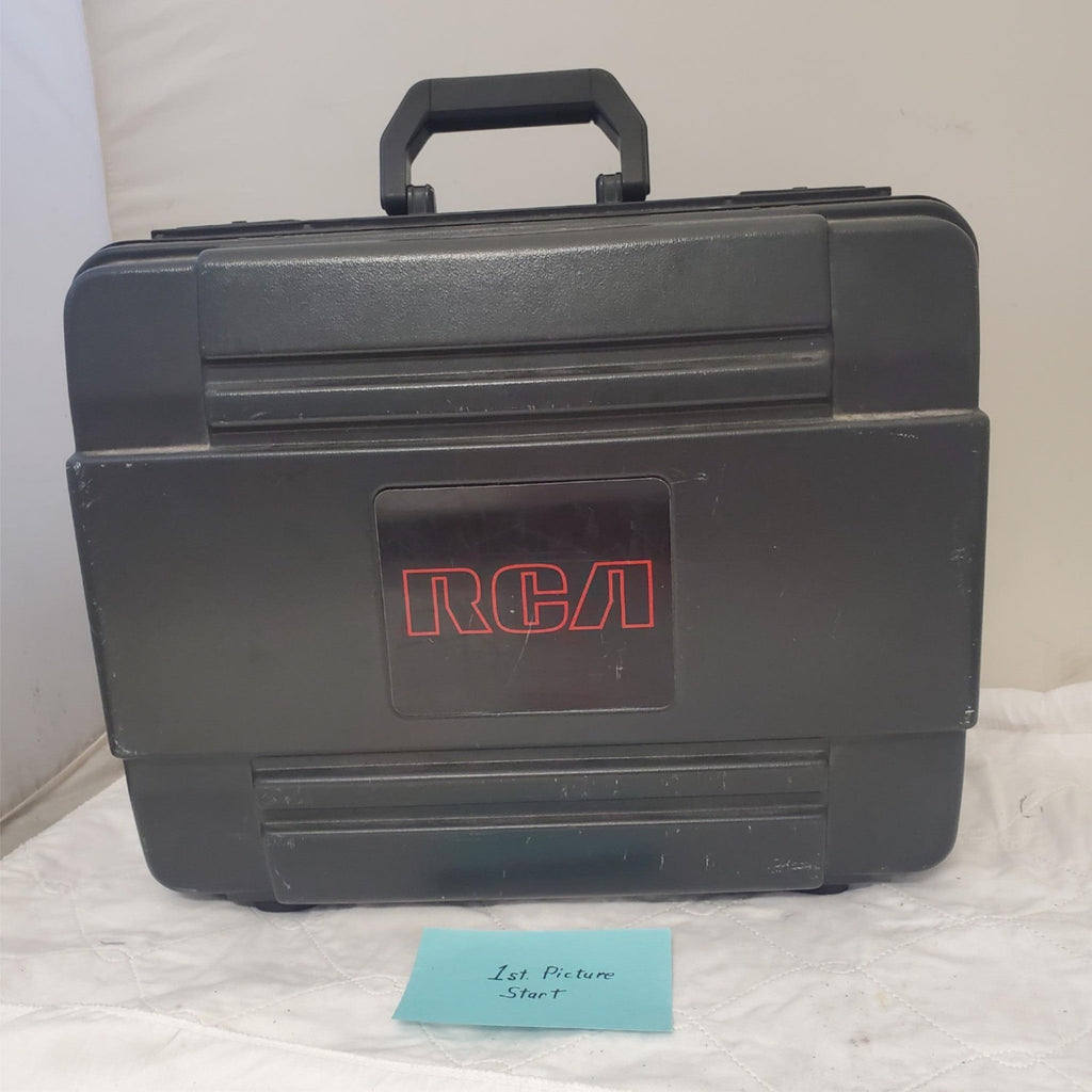 Vintage RCA Pro Wonder CLR200 VHS Camcorder with Hard Case & Accessories