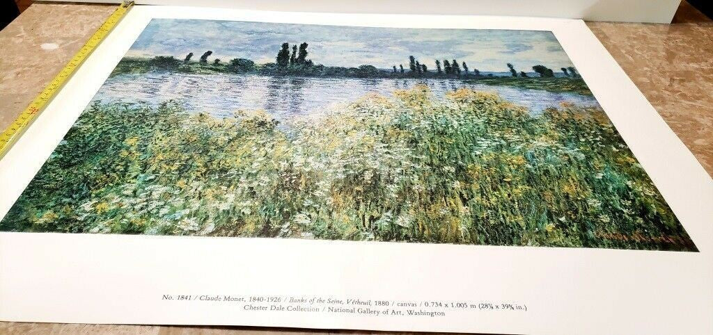 Claude Monet "Banks of the Seine, Vetheuil" 1880 Giclee Fine Art Print