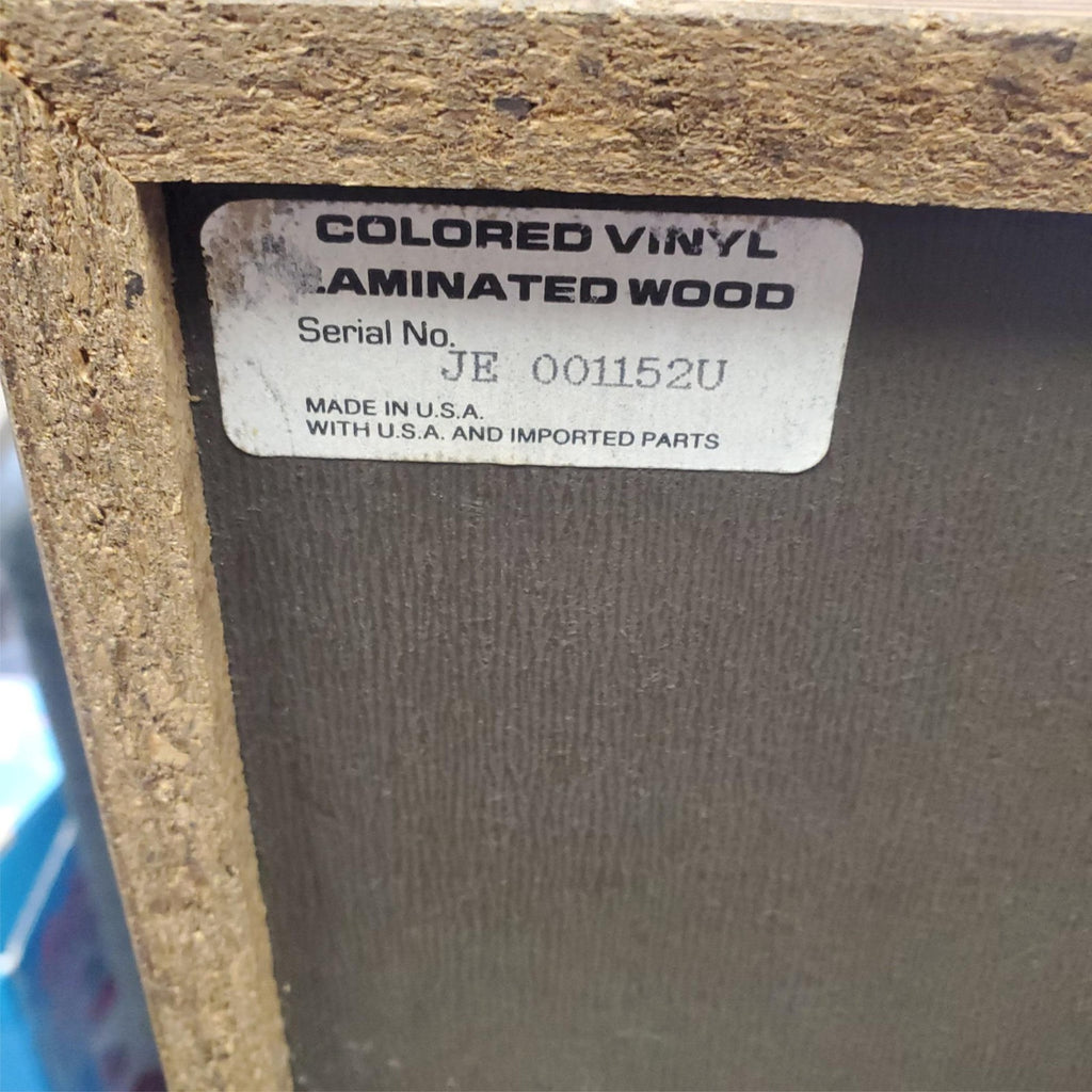 Pair Of Pioneer Colored Vinyl Laminated Wood Floor Speakers