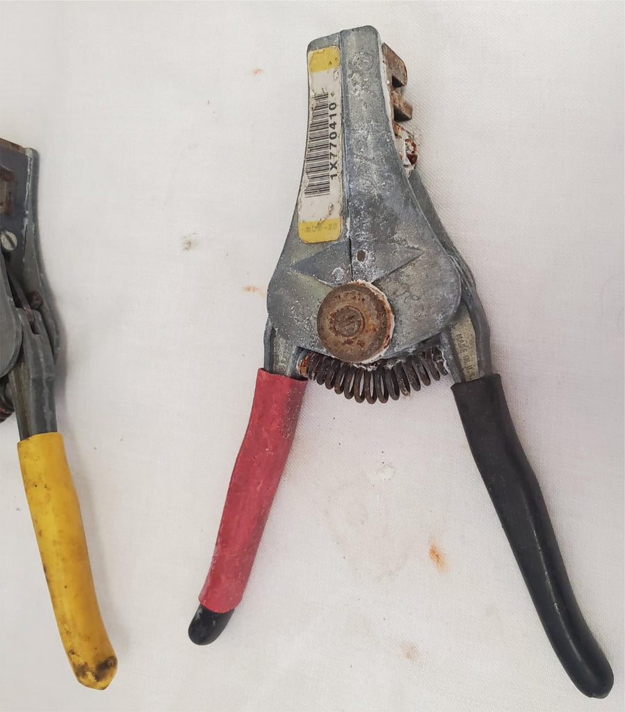 Lot of 3 Electrical Wire Stripper Spring-Loaded Tool LOT-182