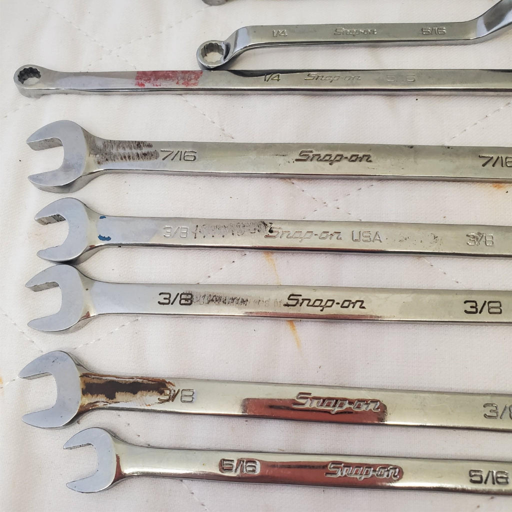 Lot of 10 Snap-On Combination Wrench & Double Box Offset Wrench LOT 493