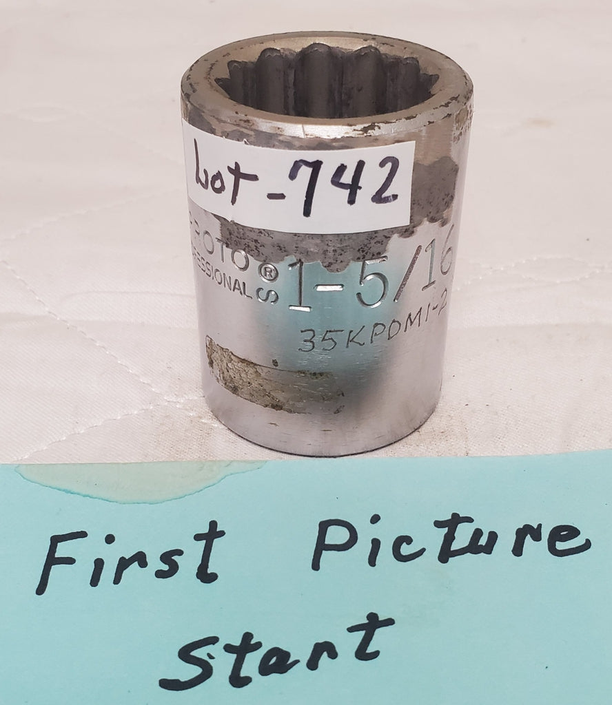 PROTO 5742 USA  1-5/16” Heavy-Duty Socket Tool - LOT 742